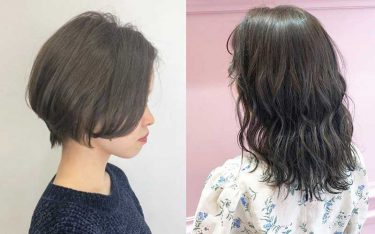 秋冬オリーブカラーで、赤みを消して透明感たっぷりの髪色に。