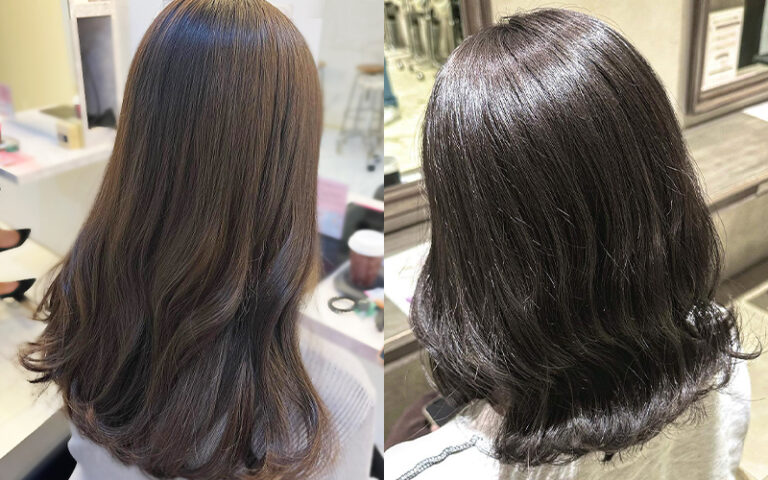 透明感ヘア 透明感暗髪カラー