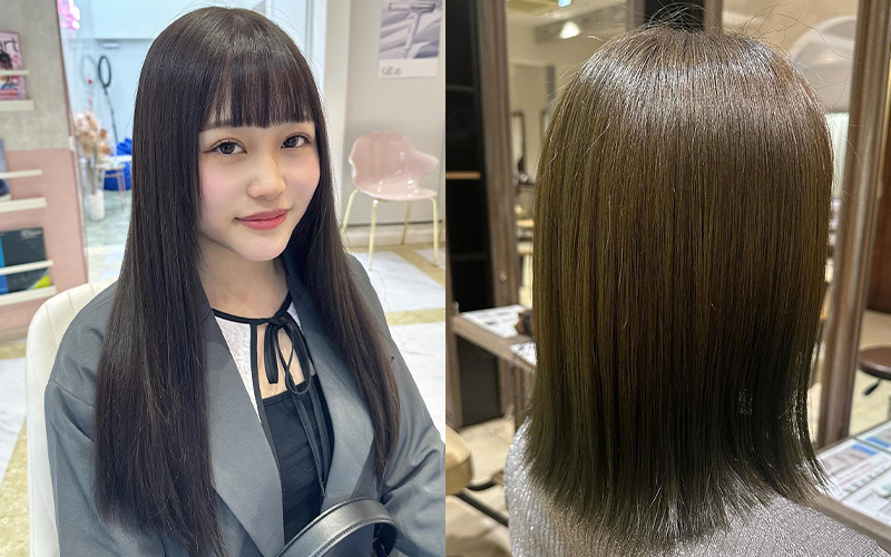 プラスベージュなヘアカラー