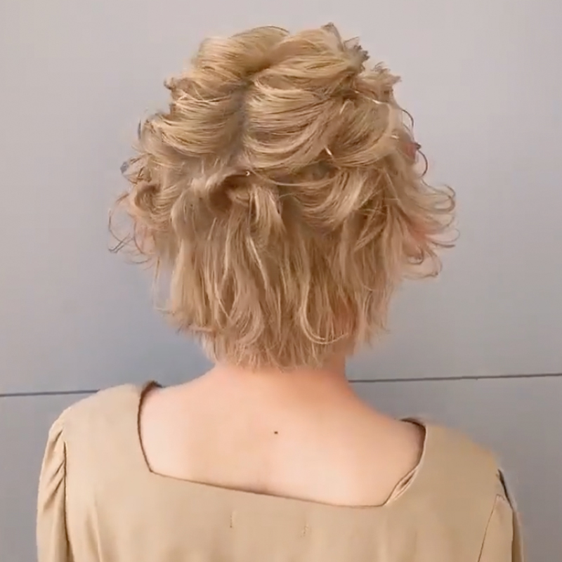 お呼ばれヘアスタイル ショート