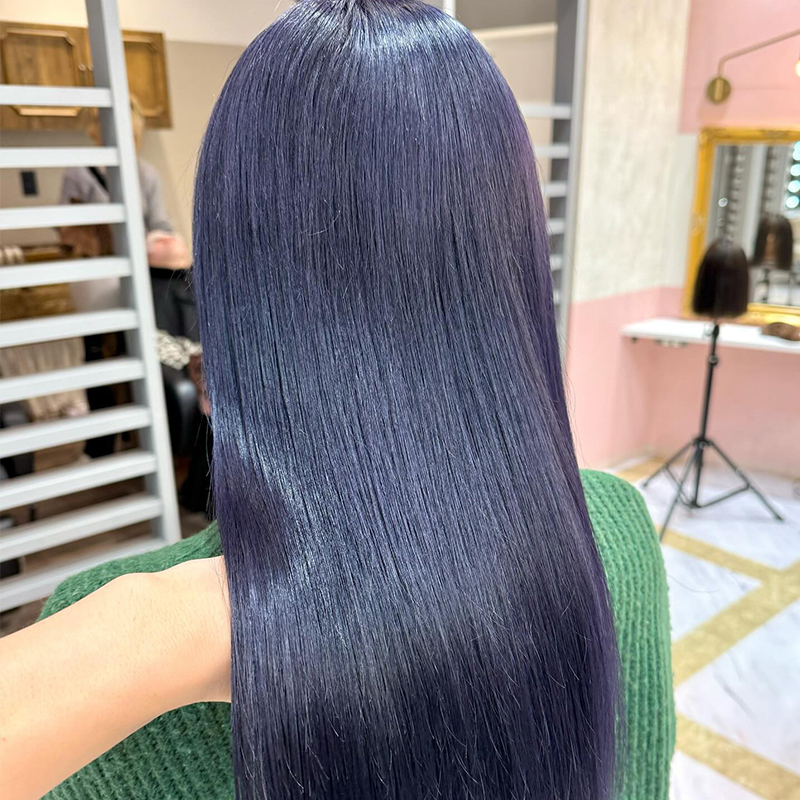 冬艶ブルーヘアカラー