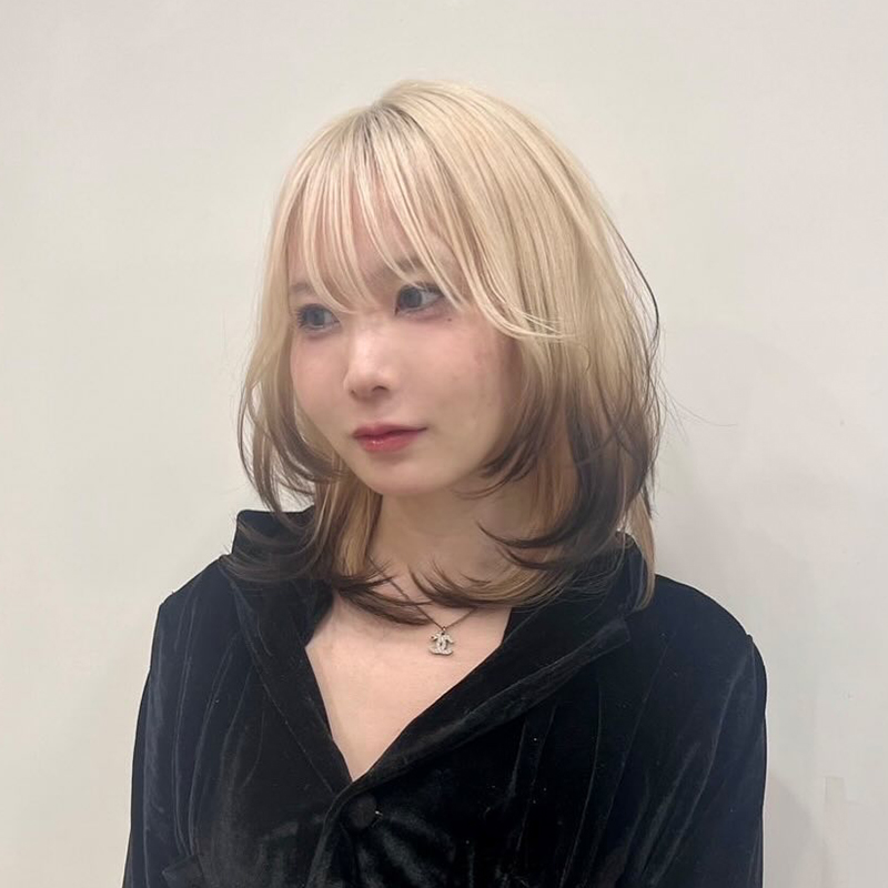 夏に映える!デザインヘアカラー!エンドカラー