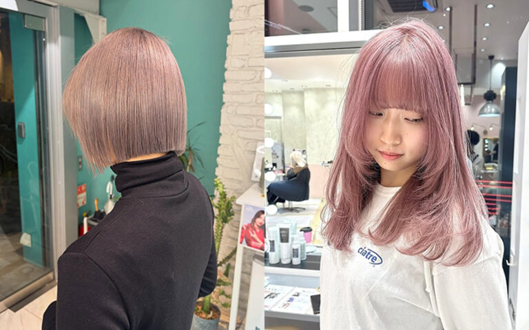 トレンドハイトーンヘアカラー