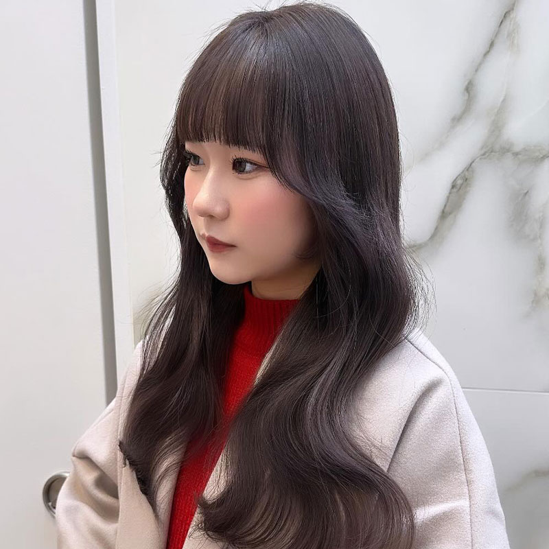 暗髪グレージュ