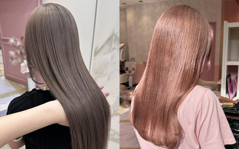 11月の髪色トレンドくすみヘアカラー