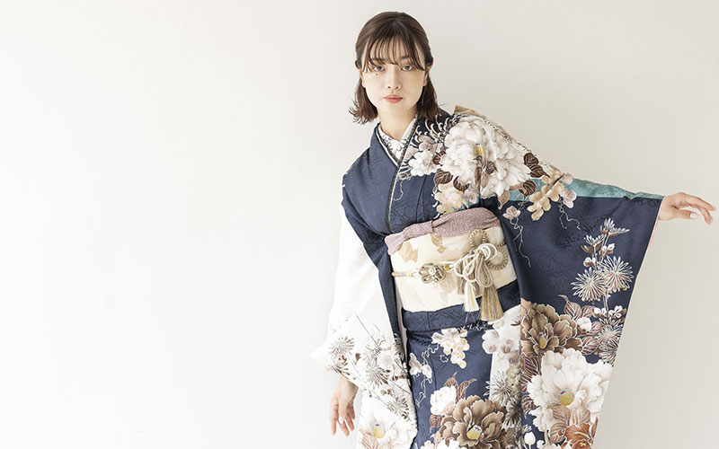 振袖ネイビー