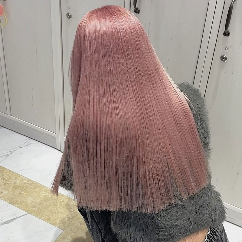 ハイブリーチ×ピンクカラー