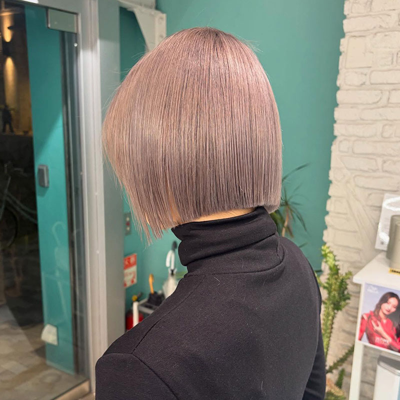 ボブ×ミルクティグレージュ