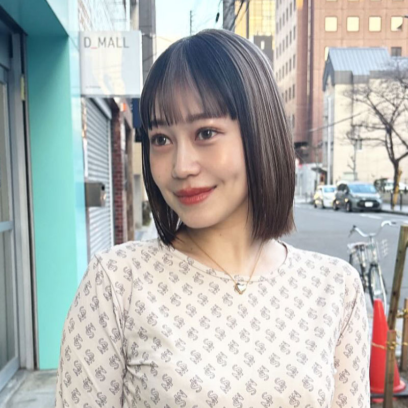 ボブ×セクションカラー