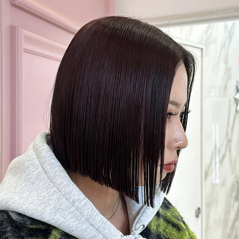 切りっぱなしボブ