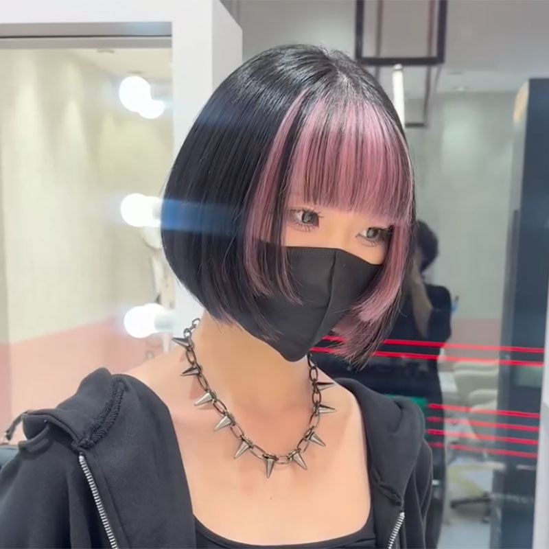 フェイスフレーミングピンクラベンダー
