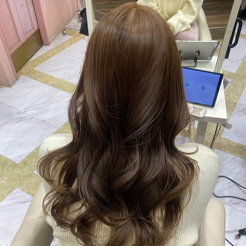ブリーチなしダブルカラー オリーブベージュ