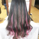 ハイライト インナーカラー ヘアエクステ